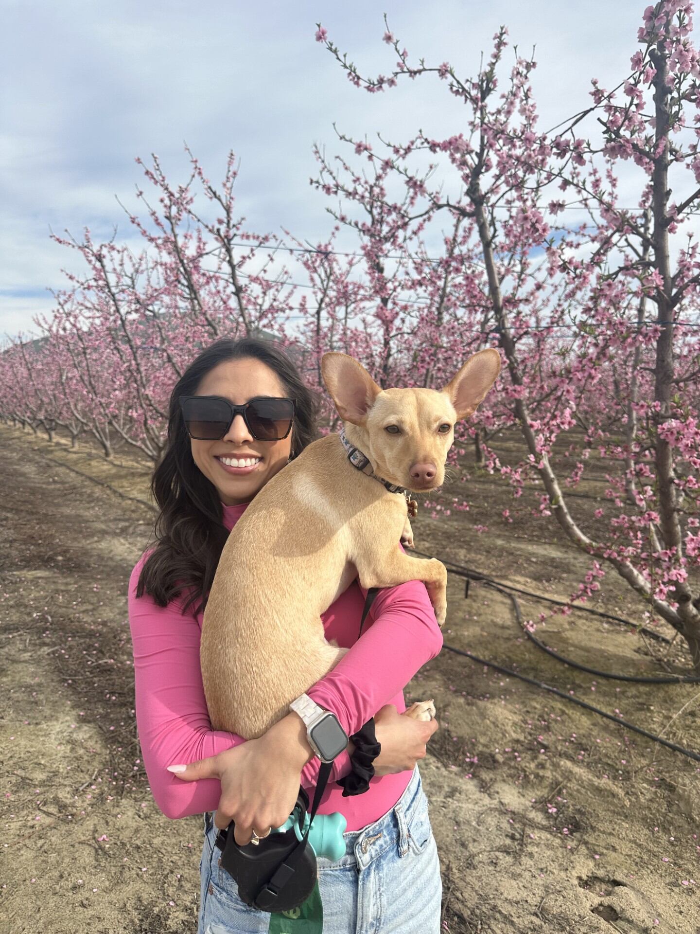 KSAT reporter Hannah Gonzales with her chihuahua Frankie.