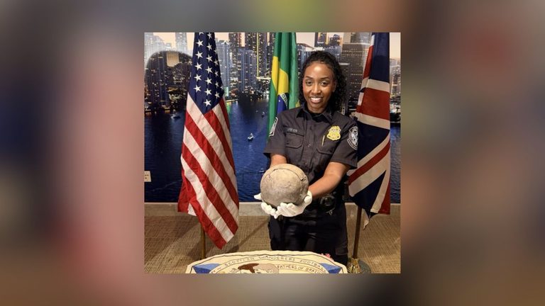 500 Year Old Soccer Ball On Display In Miami