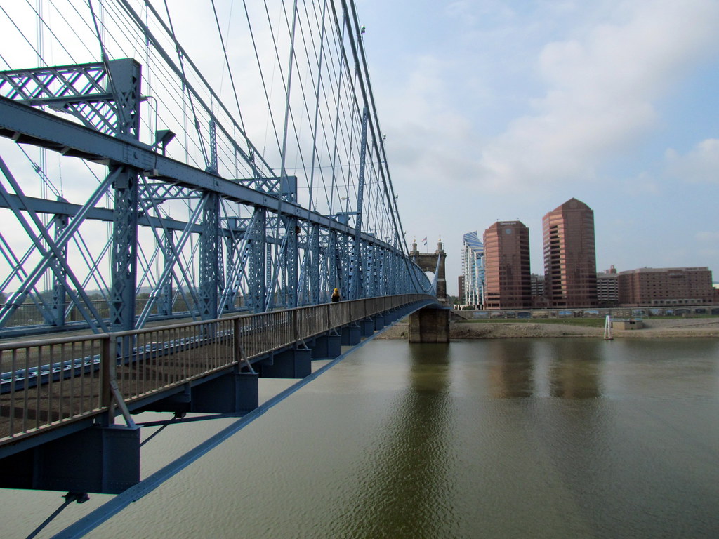 John A. Roebling Suspension Bridge — Cincinnati