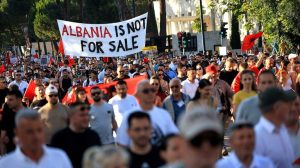 Albanian Protests Demand Pm S Resignation