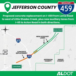 Aldot Seeks Public Feedback On I 459 Improvements In Hoover