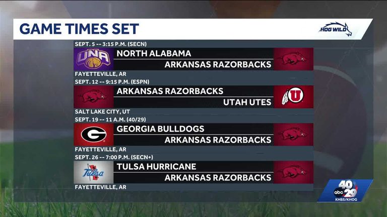 Arkansas 2026 Football Schedule Released