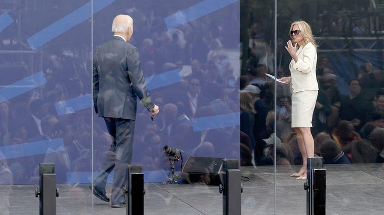 Biden Searches For Family After Obama Center Event