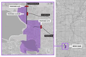 Bow Mar S Plan For Gates On Sheridan Boulevard Sparks Local Tensions