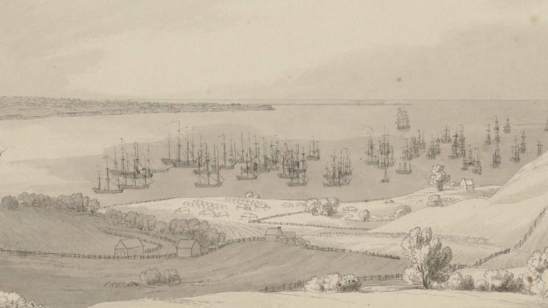 Britain S Fleet Arrives Off New York In 1776