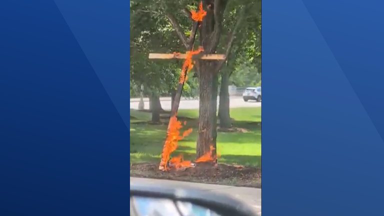 Burning Cross Found In Chicago Park