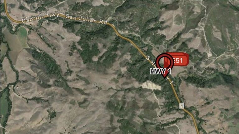Car Crash On Highway 1 Near Lompoc