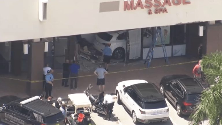Car Crashes Into Hallandale Beach Business