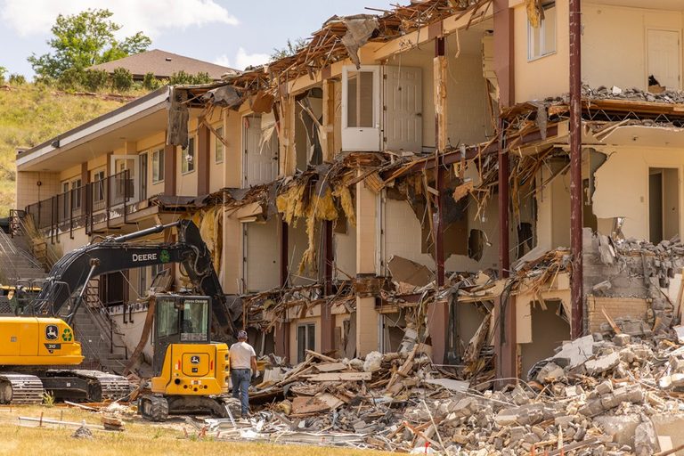 Casper College Demolishes Wheeler Terrace Dorms