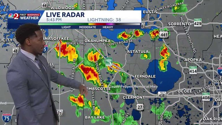 Central Florida Sees Strong Storms Heavy Rain