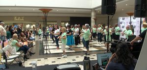 Cielo Vista Mall Hosts Line Dance Event To Celebrate Cancer Survivors