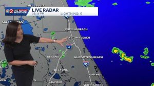 Cloudy Day With Passing Showers In Central Florida