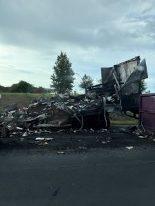 Commercial Vehicle Fire On I 85