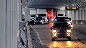 Crash Blocks Lanes On Sherman Minton Bridge
