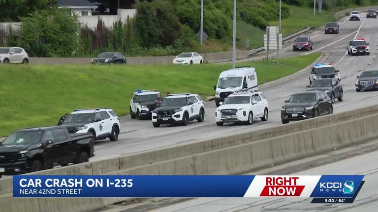 Crash On I 235 Near 42Nd Street