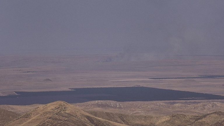 Crews Battle 200 Acre Fire Near Highway 58