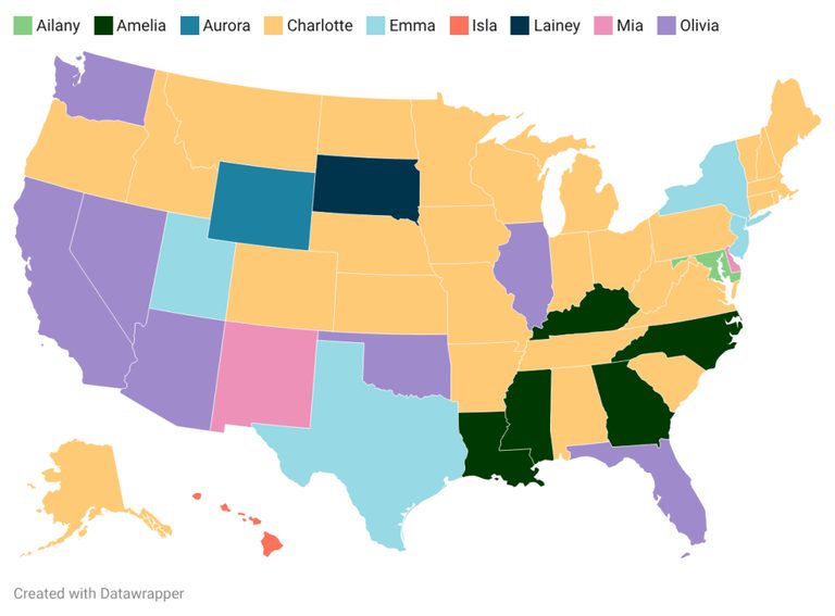 Ct S Most Popular Baby Names