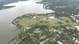 Dallas Repairs White Rock Lake Sinkhole
