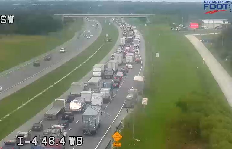 Deadly Crash Shuts Down I 4 Westbound In Polk City