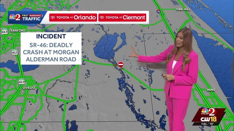 Deadly Crash Shuts Down Sr 46 In Mims