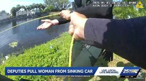 Deputies Save Woman From Sinking Car In Pompano Beach Canal