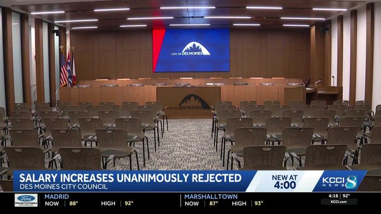 Des Moines City Council Rejects Pay Raises