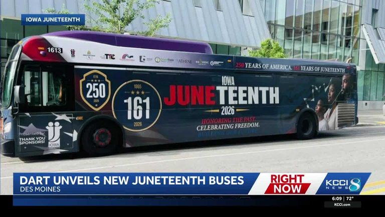 Des Moines Unveils Juneteenth Bus