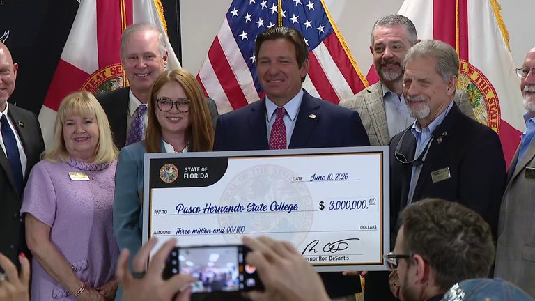 Desantis Awards 3M Grant To Pasco Hernando State College