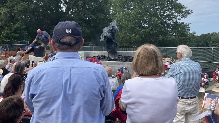 Dicey Langston Statue Unveiled