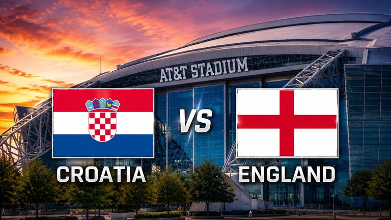 England Faces Croatia In World Cup Match