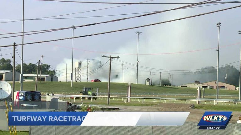 Fire Breaks Out At Turfway Park