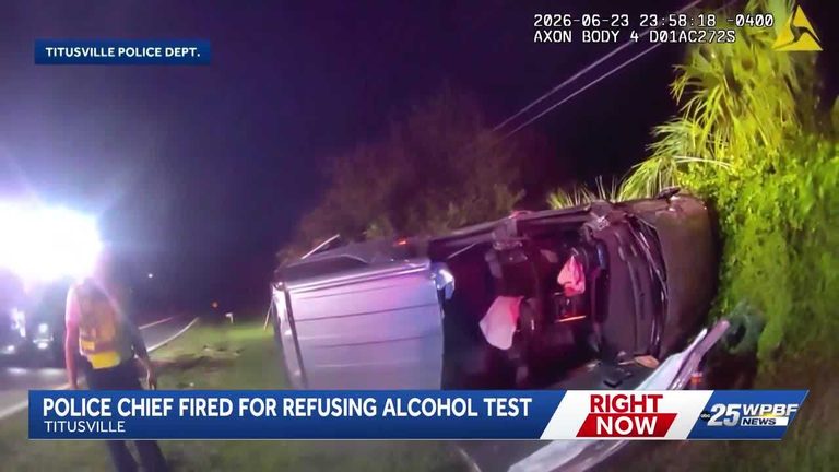 Florida Police Chief Fired After Crash