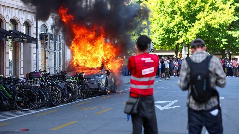 G7 Protest Turns Violent