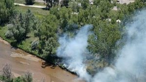 Grass Fire Near Nevada Exit