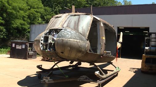 Green Township Restores Huey Helicopter