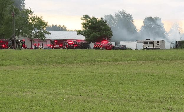 Hancock County Garage Fire