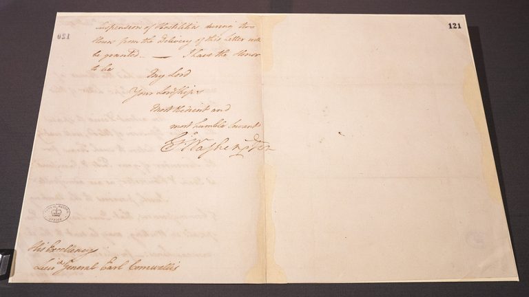 Historic Letter On Display