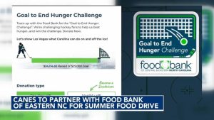 Hurricanes Players Partner With Food Bank