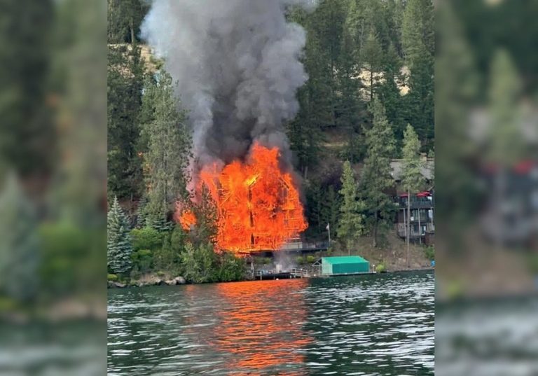 Idaho Lakeside Home Destroyed By Fire