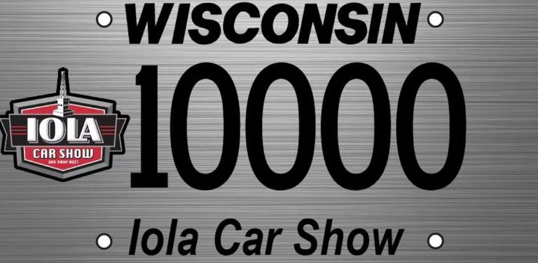 Iola Car Show License Plates Available