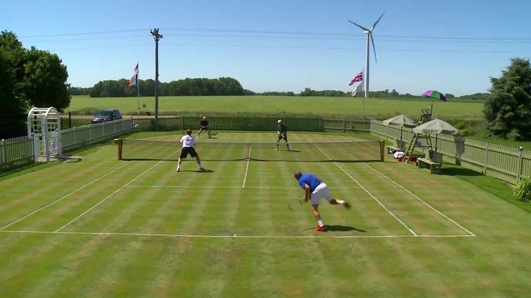 Iowa Farmer Builds Full Size Wimbledon Tennis Court