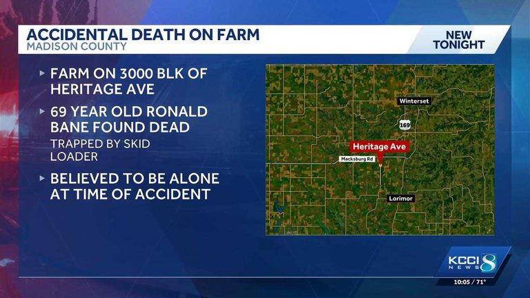 Iowa Farmer Dies In Skid Loader Accident