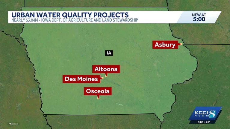 Iowa Invests 3M In Urban Water Quality