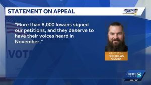 Iowa Libertarian Candidate Challenges Running Mate S Ballot Removal