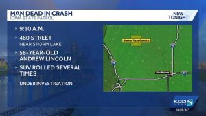 Iowa Man Dies In Crash