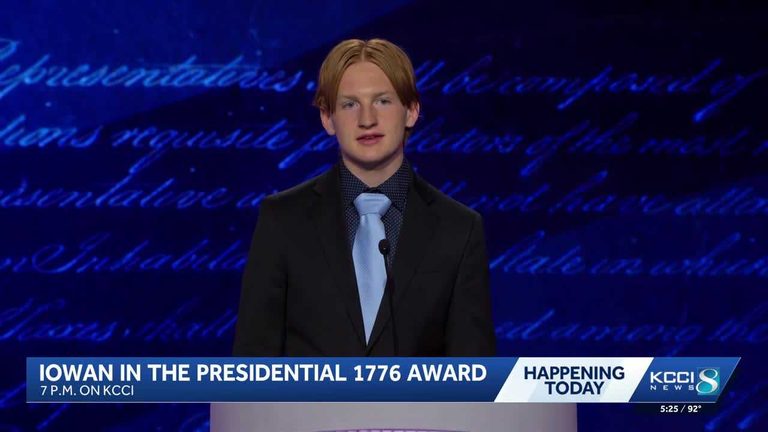 Iowa Teen Competes In Presidential 1776 Award