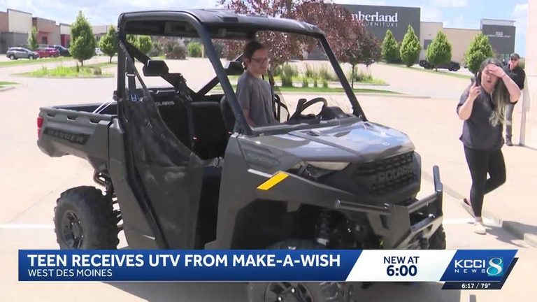 Iowa Teen S Wish For Utv Granted
