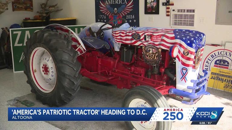 Iowan S Patriotic Tractor To Join Dc Parade