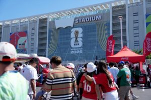 Levi S Stadium Covers Logo For World Cup
