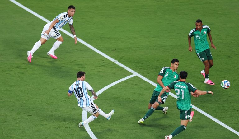 Lionel Messi Scores Hat Trick In World Cup